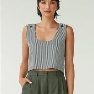 Vetta, crop top short set, size small